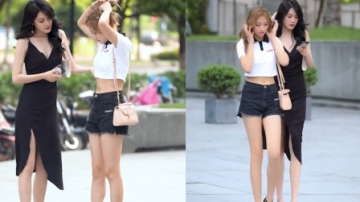 杭州街拍：性感长腿美女合集，你喜欢哪一种？